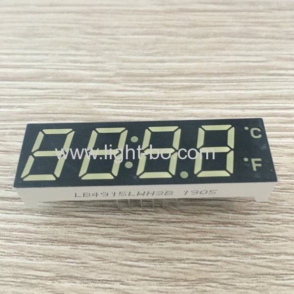 Ultra white 12mm 4 digit 7 segment LED Clock Display common cathode for Timer/Temperarture controller