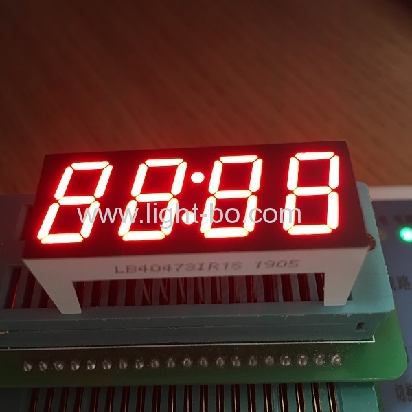 Super red 12mm 4 Digit 7 segment led clock display common anode for home appliances