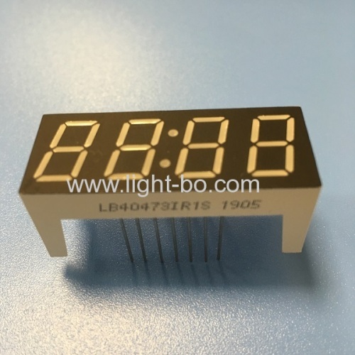 Super red 12mm 4 Digit 7 segment led clock display common anode for home appliances