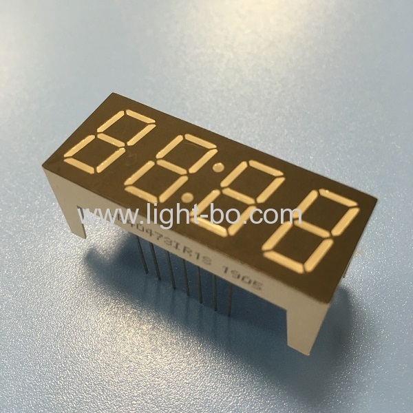 süper kırmızı 12mm 4 haneli 7 segment led saat göstergesi ev aletleri için ortak anot