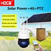 360degree auto-cruise 4G Solar power 64G SD audio PTZ speed dome camera support external RCA 3.5mm audio connector