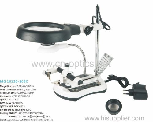 AUILIARY CLIP DESK LAMP MAGNIFIER