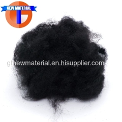 Black Polyester Staple Fiber Recycled Grade Polyester Fiber 1.5Dx38mm Black color