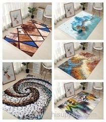 Creative Europe Type 3D Printing Carpet Hallway Doormat Anti - Slip Bathroom Carpet Absorb Water Kitchen Mat/Rug