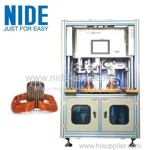 Four-station automatic stator winding insertion machine