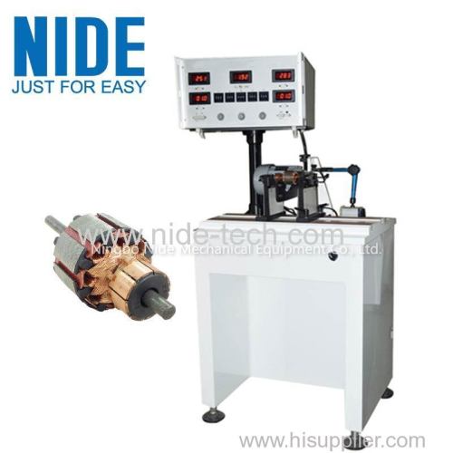 Auto servo motor rotor testing equipment armature dynamic balancing equipment