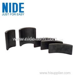 Electric motor ferrite magnet roll tile block