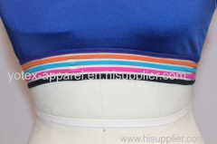 bra with colored fish nylon strip