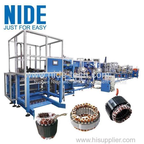 Automatic induction motor stator production line