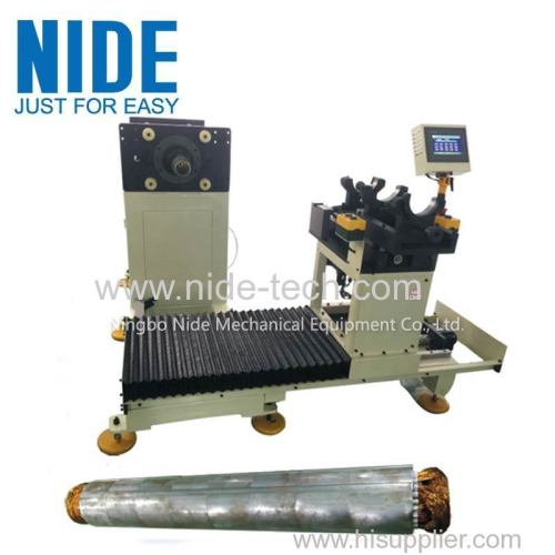 Deep water motor pump motor stator coil winding inserting machine