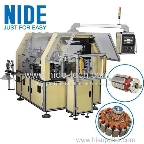 Automatic Armature Double Flyer Copper Wire Winding Machine