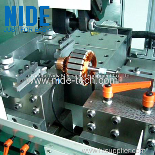 Automatic high precision rotor commutator turning machine wiht plc control