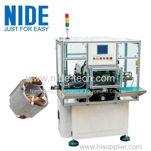 Automatic double two working stations speaker motor stator coil winding machine for sale