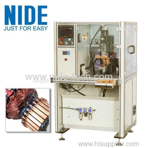 Automatic commutator welding machine