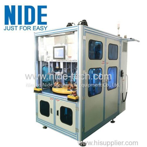 Automatic stator coil winding and coil inserting machine