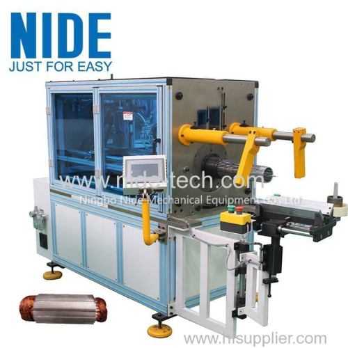 AUTOMATIC HORIZONTAL STATOR COIL INSERTING MACHINE