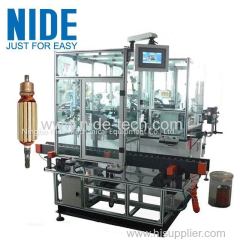 Automatic Double Flyer Rotor Windier armature Coil Winding machine for Hook Type Commutator
