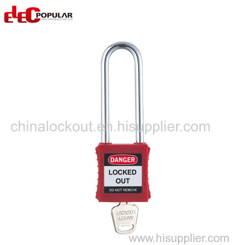 76mm Stainless Steel Shackle Safety Padlocks EP-8551~EP-8554 ABS Safety Padlock