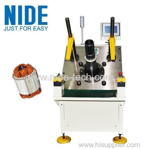 Fan Motor Stator Semi-automatic Coil Inserter equipment for three phase motor