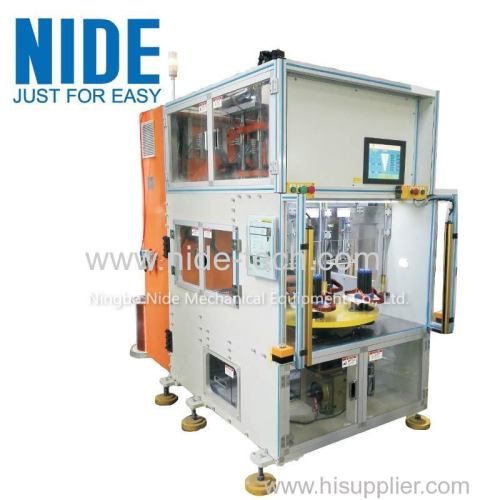 Vertical type stator automatic coil winding machine