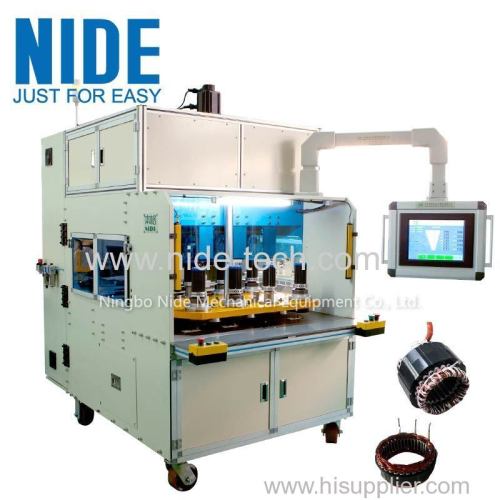 Eight working station coil winding machine automatically