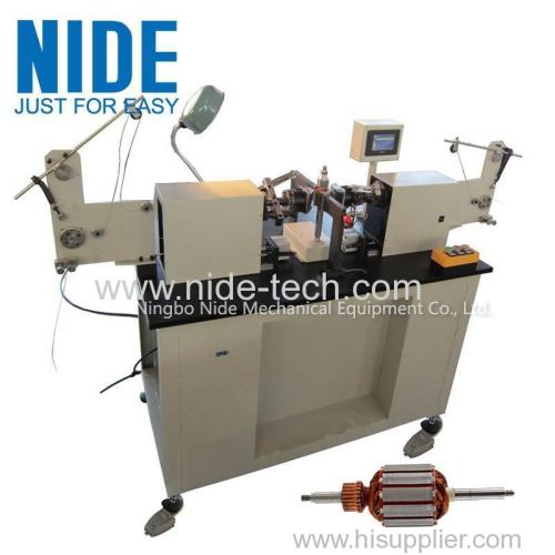 Semi-auto electric motor armature windng machine rotor coil winding machine