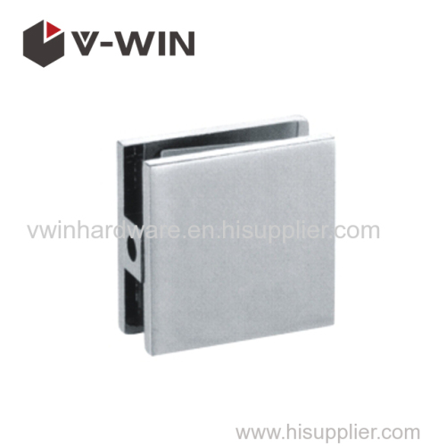 Single hole square shower door glass bracket