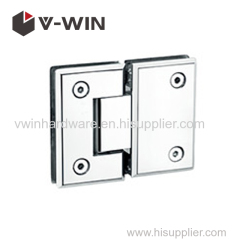 Shower door hinge glass to glass