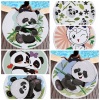 Summer Circle Thick Microfiber Round Beach Towel Shower Bath Towels Cartoon Panda Print Bohemian Cute