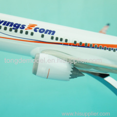 Smartwings B737-800 Max 40cm 1/100 Souvenir Model Gift Item