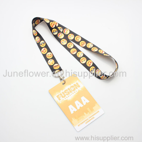 Polyester Different Colour Sublimation Lanyard