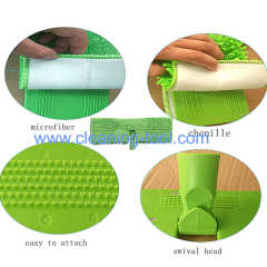 Double Sided Microfiber Mop Wet And Dry Mop