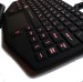 black silicone keyboard with panel mount