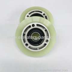 LG-Sigma Escalator Lift Parts Green Step Roller 80x22mm Bearing 6202 2RS (Aluminum Core)