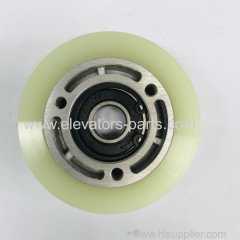 LG-Sigma Escalator Lift Parts Green Step Roller 80x22mm Bearing 6202 2RS (Aluminum Core)