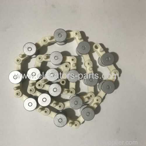 XIZI Escalator Lift Parts White Closed Rotary Chain