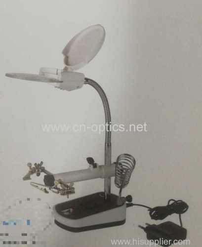HIGH MAGNIFICATION WITH AUXILIARY CLAMP LED MAGNIFIER