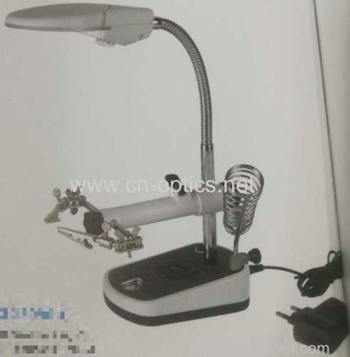 HIGH MAGNIFICATION WITH AUXILIARY CLAMP LED MAGNIFIER