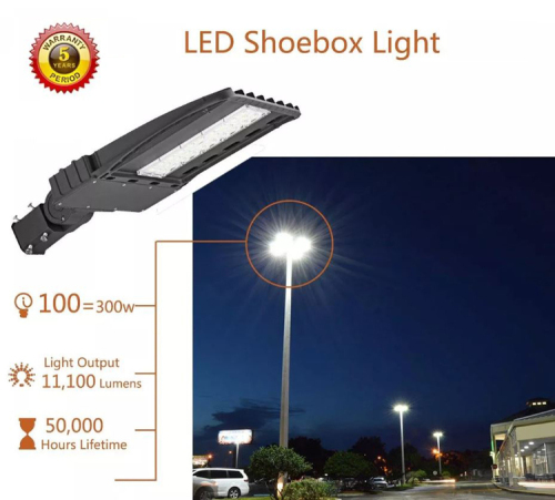 100 LED street Light with Photocell
