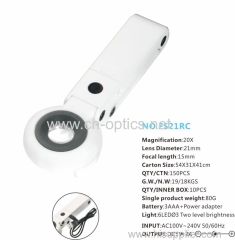 STRONG AND GENTLE LED ILLUMINANT FOLDING YVPE AND TABLETOP MAGNIFIER(HIGH MAGNIFICATION MAIN LENS MODEL)