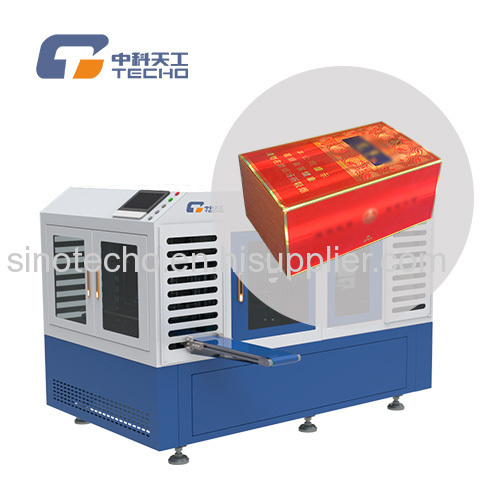 Cigarette box pressing machine