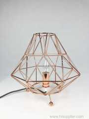 Bremen Geometric Table Lamp Copper