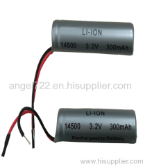 solar light battery lithium battery 3.2v 500mah AA battery