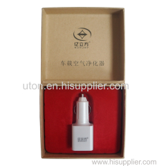 Car Plug in Air Purifier Ionizer Deodorizer and Ionic Air Freshener Remove Pollen Cigarette Smoke and Bad Odors