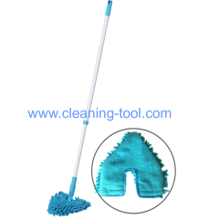 wet and dry double sided triangle bathroom cleaning mop