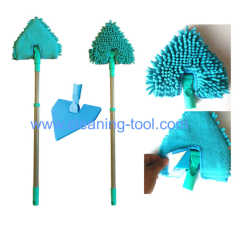 wet and dry double sided triangle bathroom cleaning mop