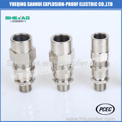 Double compression armored cable gland for male thread and female thread IP68