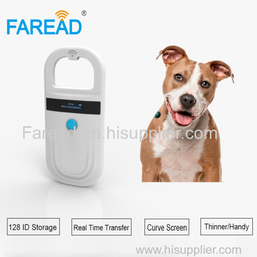 Manufacturer cheap price 128 ID Animal Microchip scanner dog cat chip reader ISO11784/785 FDX-B pigeon ring tag