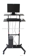 DUD-DESK01 Stand Up Desk with two shelves