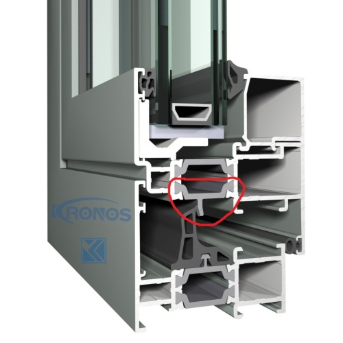 Eurogroove Design 24mm Thermal Insulation Polyamide Profiles for Aluminum Windows